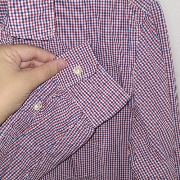 Gap Men's Checked Button Down Shirt Sz Medium - Picture 3 of 8